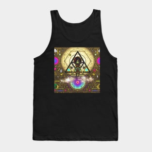 Trippy Sacred Geometry Mandala Tank Top